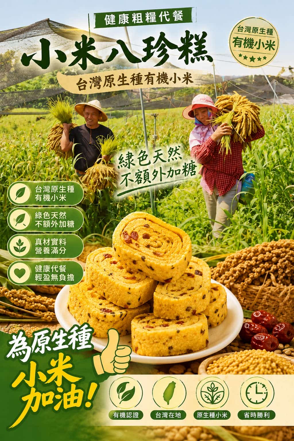 有機小米八珍糕